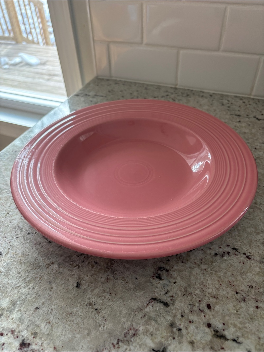 Fiesta 12” pasta bowl in color rose